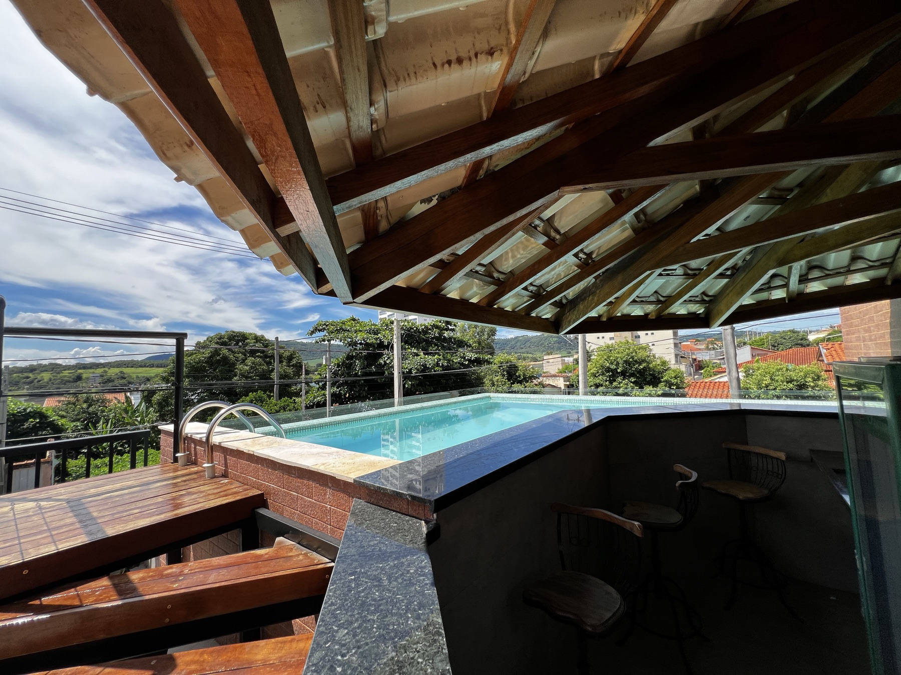 Área de lazer da Pousada Casa Limão