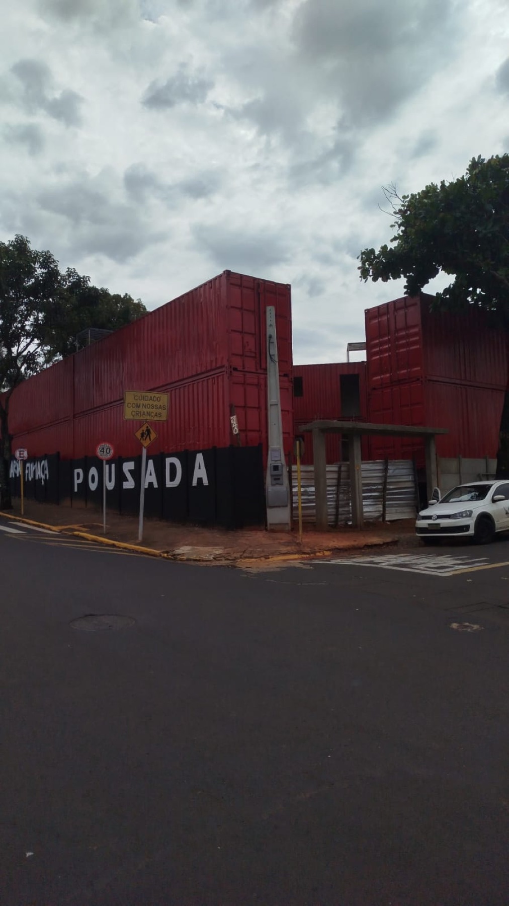 Fachada da Pousada Maria Fumaça em Rifaina