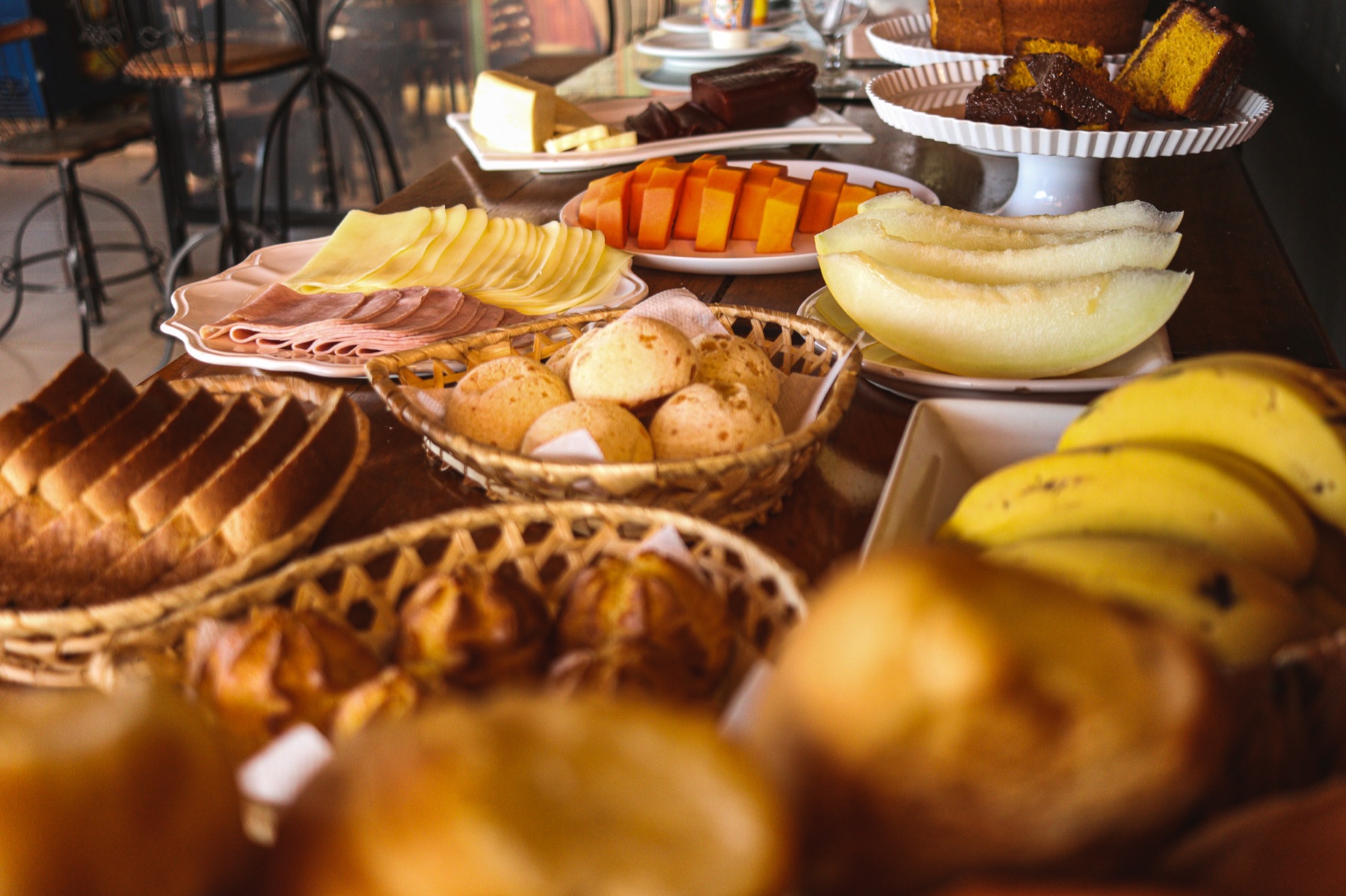 Café da manhã da Pousada Praeros